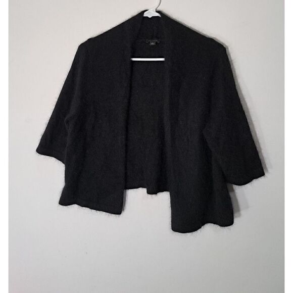 Ann Taylor Sweaters - Ann Taylor Womens Large BLACK BOLERO Sweater SRUG RABBIT HAIR BLACK SOFT